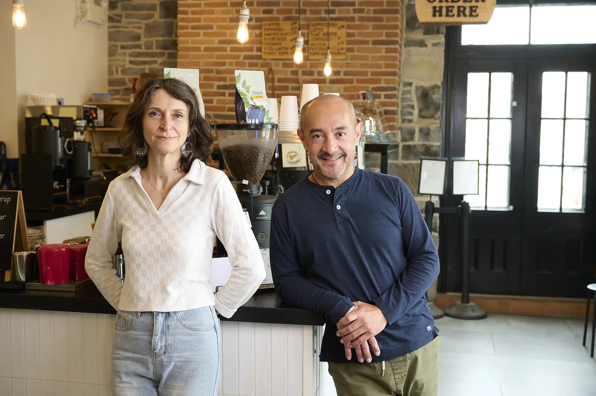 Pierre and Isabel Tardiveau owners Sens Cafe